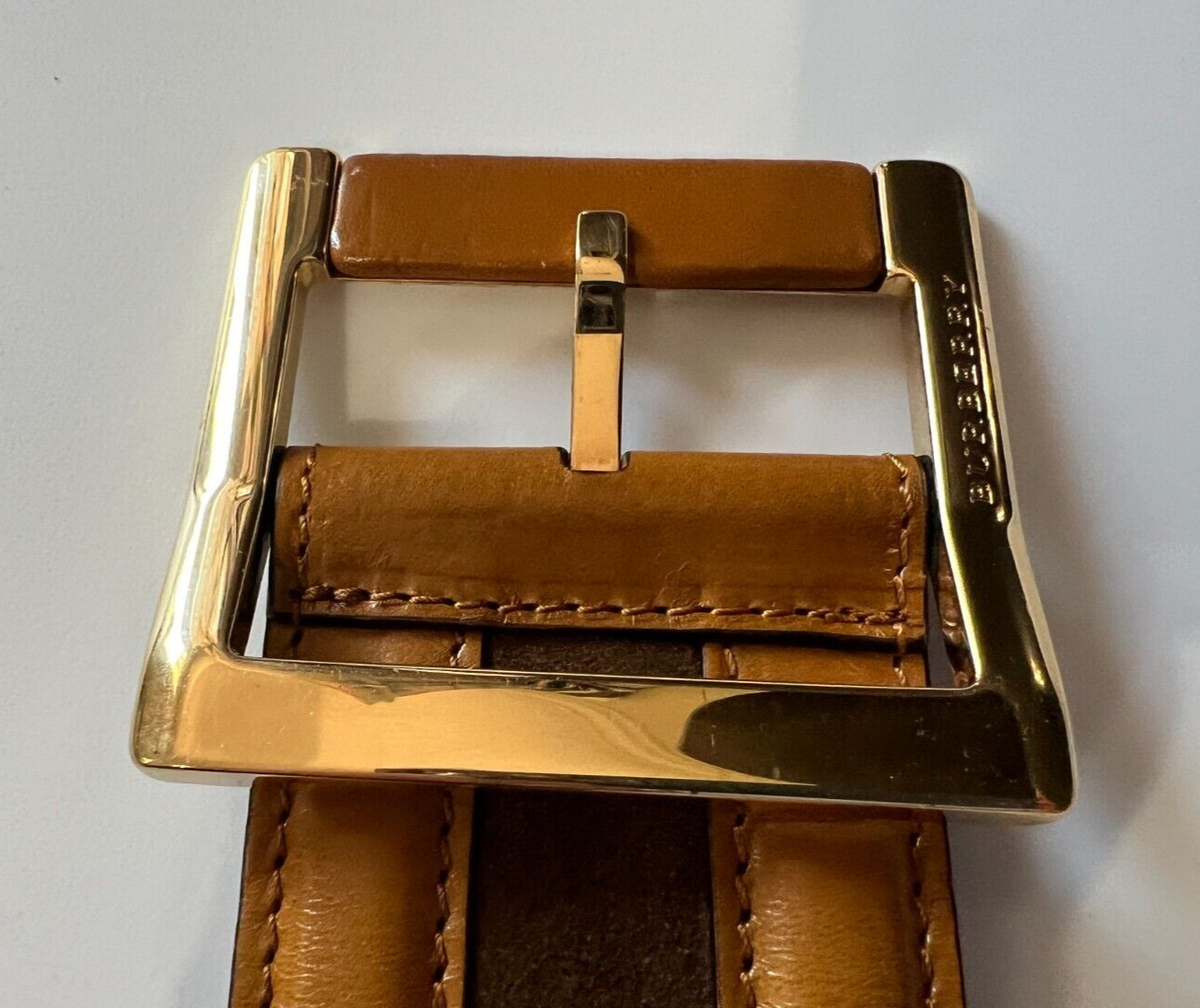 Burberry Prorsum light brown leather belt Leather belt Burberry Brown size 100 cm in Leather - 46878516 main image 2
