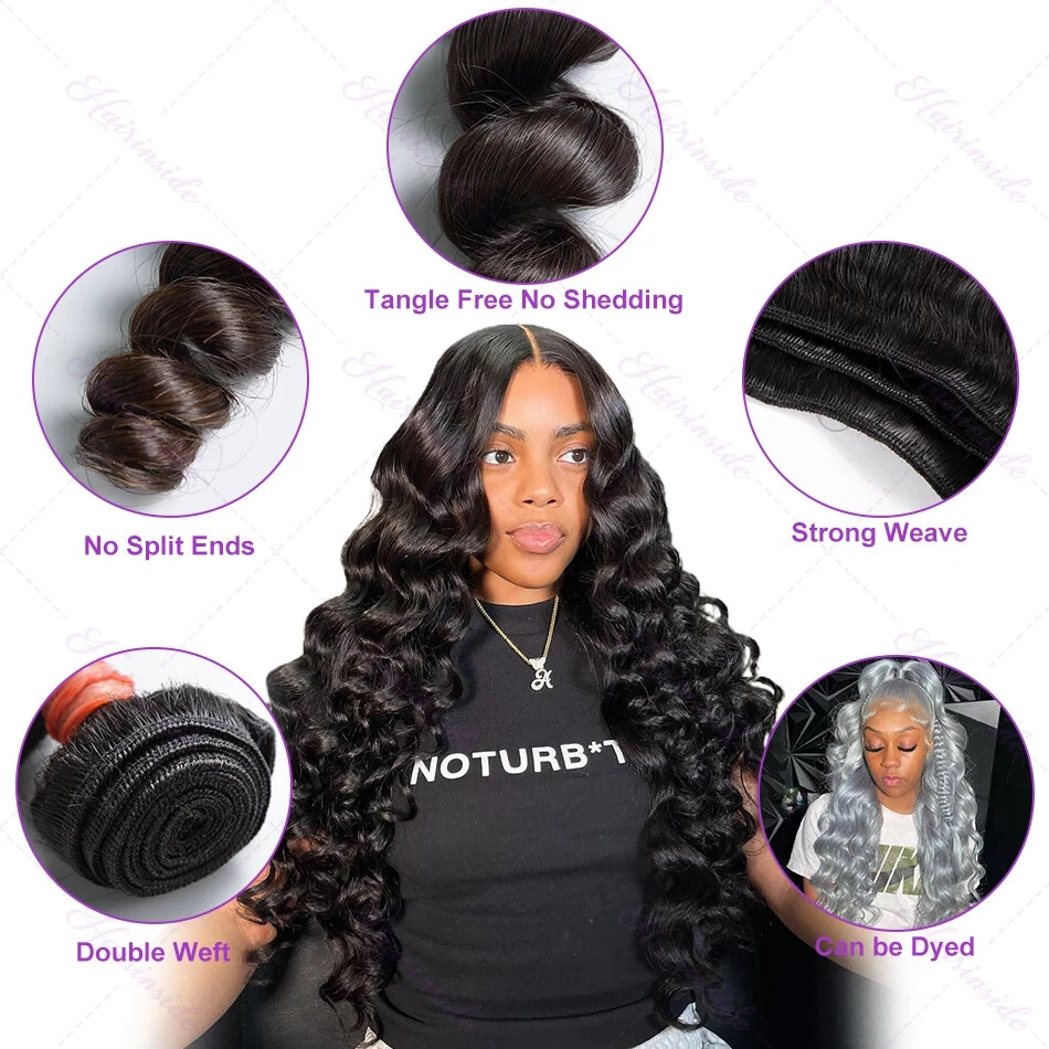 Wave 30 34 Inch Virgin 100% Human Hair Water Curly Extensions 3 4 Bundles Deals - Image 4 of 4