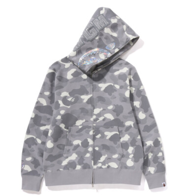 2XL] A BATHNIG APE Men's CITY CAMO SHARK FULL ZIP HOODIE