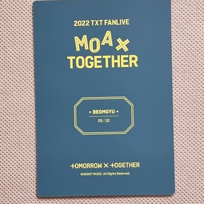 T X T 2022 TXT FANLIVE MOA X TOGETHER OFFICIAL WEVERSE MINI