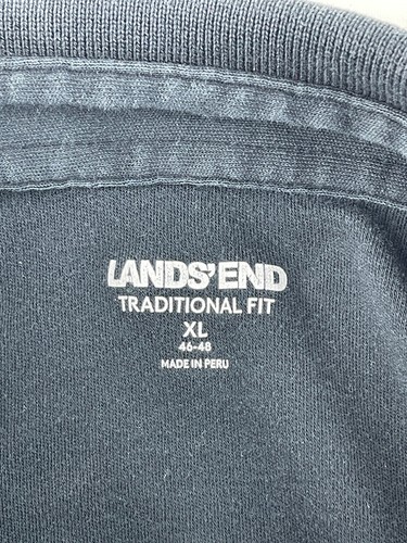 Lands End Polo Herren XL schwarz kurzärmelig traditionelle Passform - Bild 2 von 8