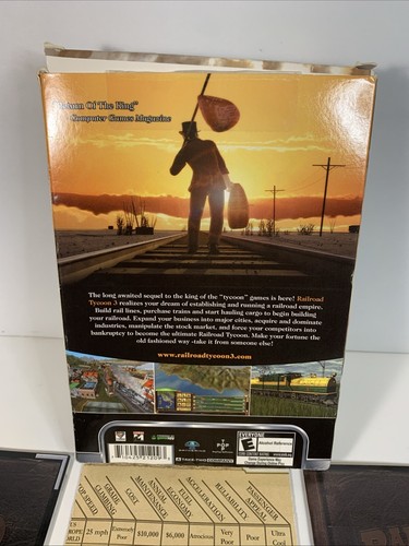 Railroad Tycoon 3 PC CD-ROM 2003 Pop Top Software Complete in Box Pre-owned - Picture 10 of 10