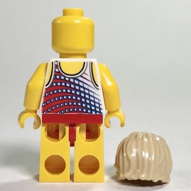 LEGO Male Minifigure Tank Top Surfer Silhouette Swimsuit 40198 Ludo Game Minifig