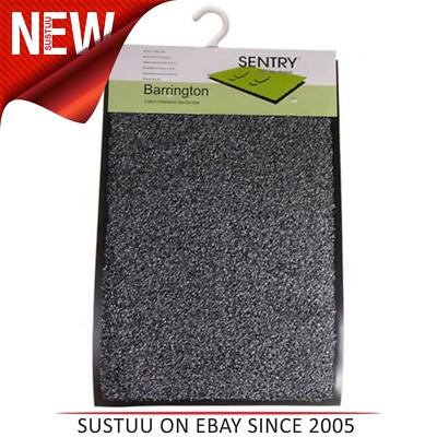 Sentry Barrington Baumwolle Waschbar Fußmatte / Fußmatte   90 x 60cm   Grau