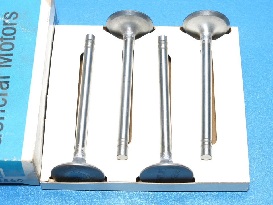 Новые из старых запасов (4) выпускные клапаны GM 1964 Pontiac Tempest LeMans 326 HO 4BC 9775569 - Изображение 3 из 4