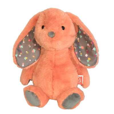 2019 B Softies Happy Hues Orange Bunny Rabbit Plush Stuffed Animal Toy 12''