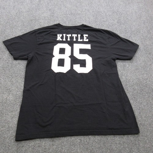 San Francisco 49ers Shirt Mens Large Black George Kittle Pullover NFL Football - Picture 6 of 8