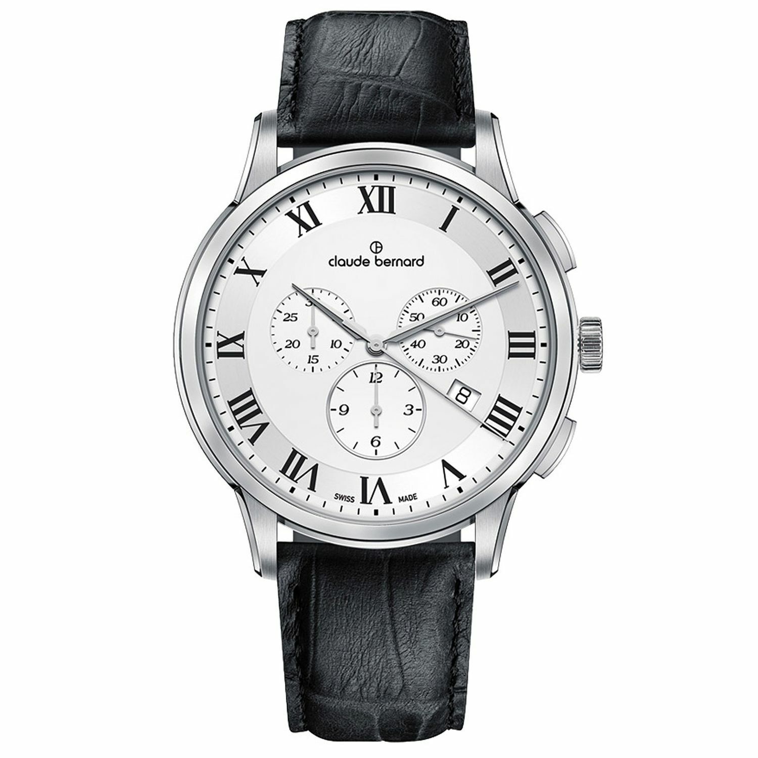 Claude Bernard 10237 3 ARN Men's Classic Silver-Tone Quartz Watch