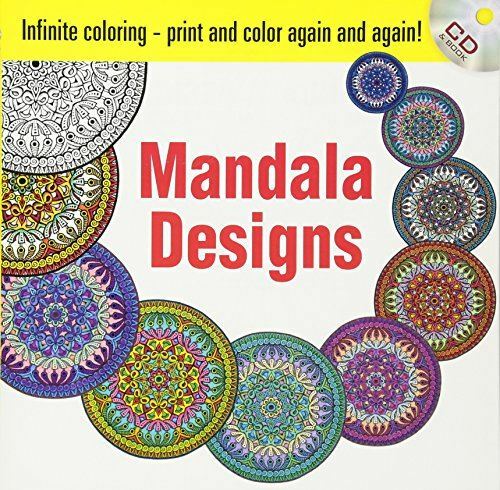 Infinite Coloring Mandala Designs CD and Book (Dover Mandala Coloring Books) Mar - Foto 1 di 1