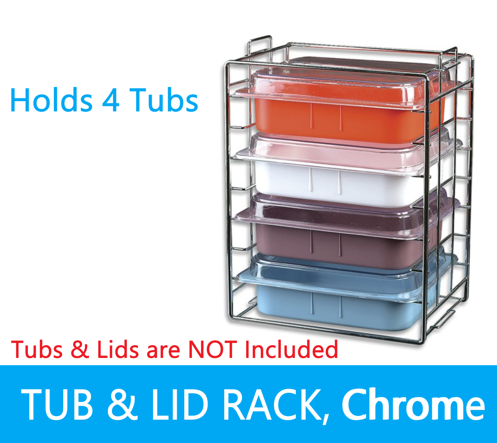 Dental Operation Tub Rack, Procedure Tub Rack For Tubs with Lids