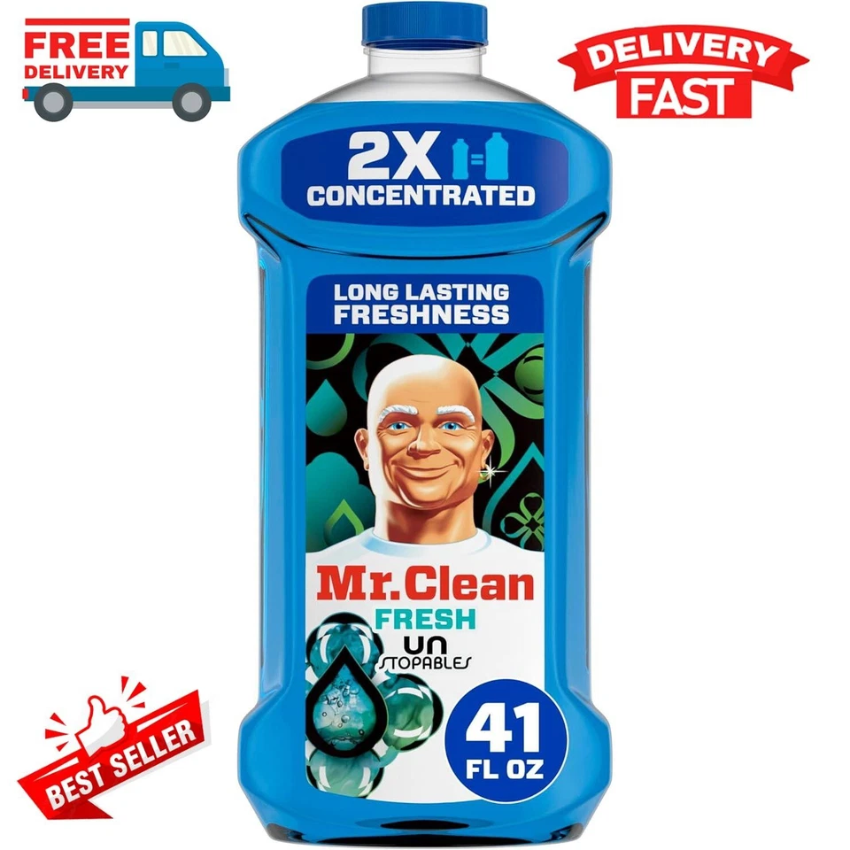 Limpiador multisuperficie concentrado Mr. Clean 2X con aroma a limón, (41 fl oz) EE. UU. Foto 3 de 4