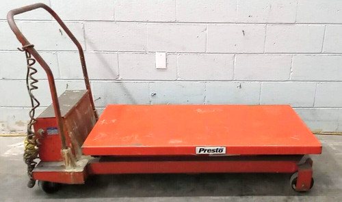 PRESTO ELECTRIC LIFT XBP24-15 LIFT 24" TRAVEL 24" W 36" L 1500LB 12 VOLT BATTERY