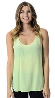 Size 6 French Connection Sweet Apple Green Sunkissed Silk Chiffon Tank Top on sale Size 6 French Connection Sweet Apple Green Sunkissed Silk Chiffon Tank Top on sale
