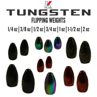 Tungsten Flipping Weights-Bullet Weights-Worm Weights 