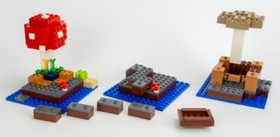 LEGO 21129 Minecraft Mushroom Island 100% Complete  with Minifigures