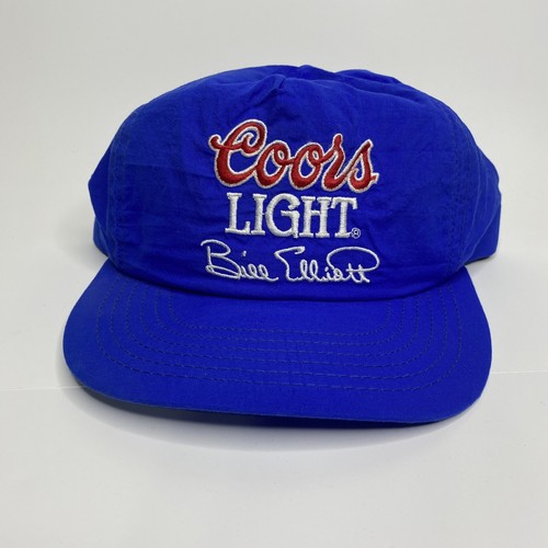 Vintage Bill Elliott Signature Coors Light Hat Cap 90s Snapback