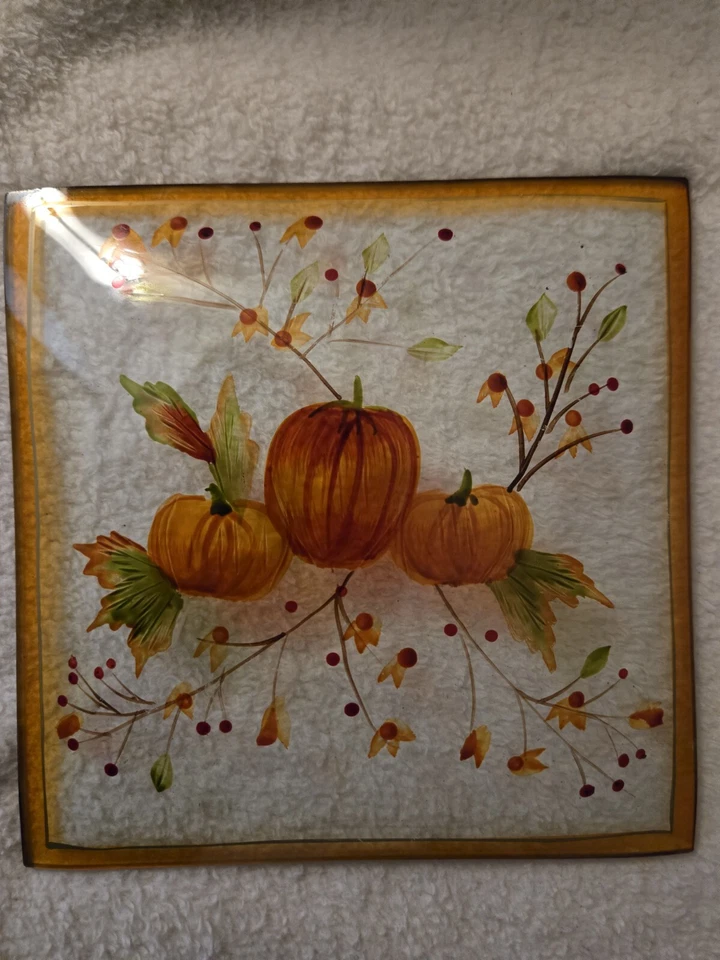 Винтажный Yankee свечи тыквы треск лоток / пластина ~ трудно найти - Изображение 4 из 4