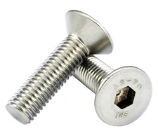 M2.5 COUNTERSUNK SCREWS A2 STAINLESS STEEL ALLEN KEY HEXAGON SOCKET BOLTS