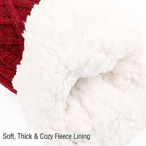 Women Slipper Socks with Gripper Winter Non Slip Thick Fuzzy Warm Socks Cozy USA - Picture 5 of 18
