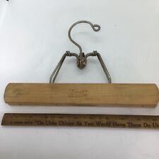 The Setwell - Vtg Pants Suit Slacks Flat Clothing Garment Hanger Wood Metal 10  