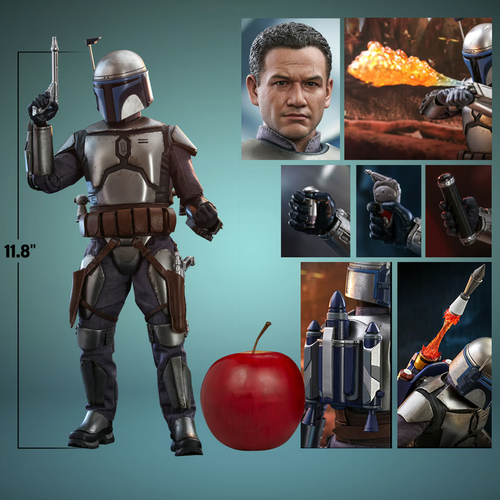 Jango Fett MMS682 Star Wars Hot Toys Sideshow Never Displayed - Picture 2 of 6