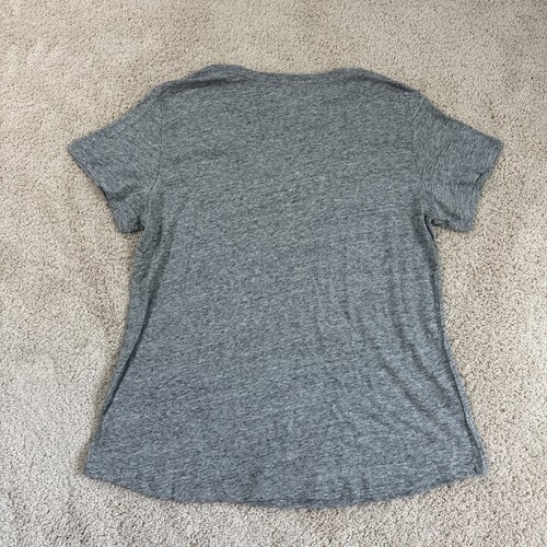 Eddie Bauer T Shirt Woman’s L Short Sleeve Gray Lightweight Stretch New - Picture 9 of 9