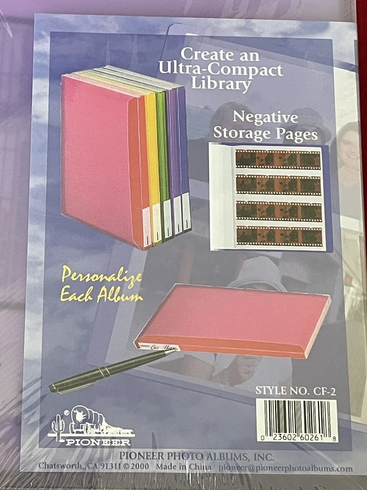 NUEVO álbum de fotos Pioneer Space Saver 72 bolsillos sin cordones púrpura para hasta 4"x6" Foto 4 de 4