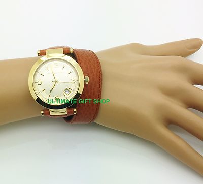 Michael Kors wraparound brown and gold leather watch Michael Kors Watch Woman main image 4
