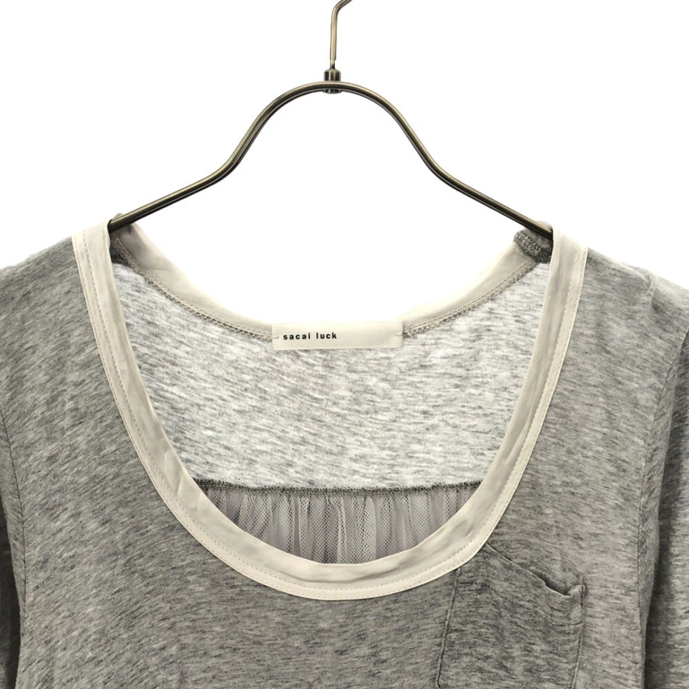 sacai luck made in Japan abito donna manica lunga al ginocchio