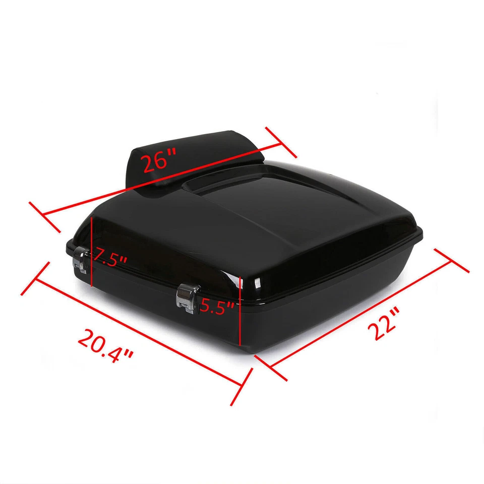 Razor Pack Luggage trunk Backrest Mount Rack For Harley Tour Road King 1997-08 - Image 2 of 4