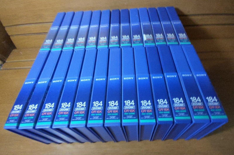 Sony Pro Full Size DVCAM PDV-184ME  MEMORY IC CHIP Tapes - 26 Quantity - RARE!!