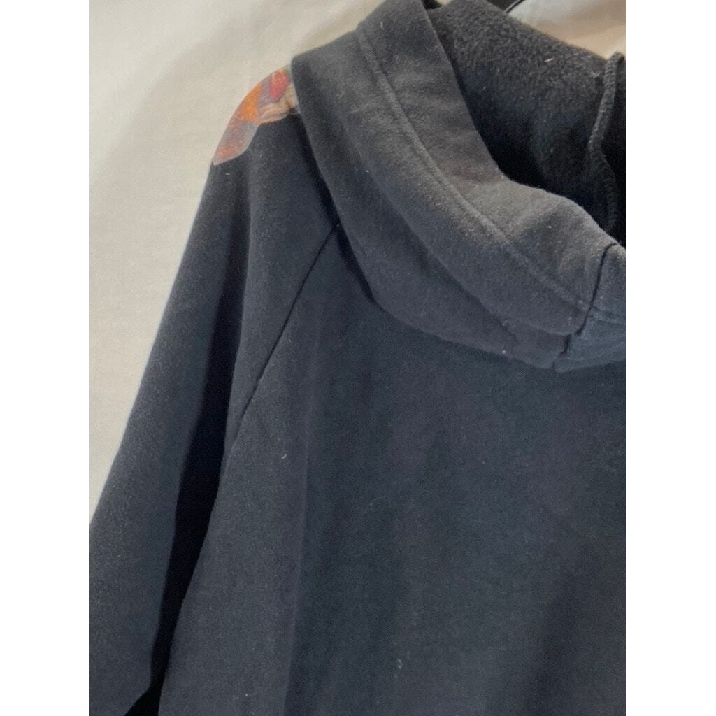 ZARA Women's Black Sistine Chapel Graphic Pullover Cropped