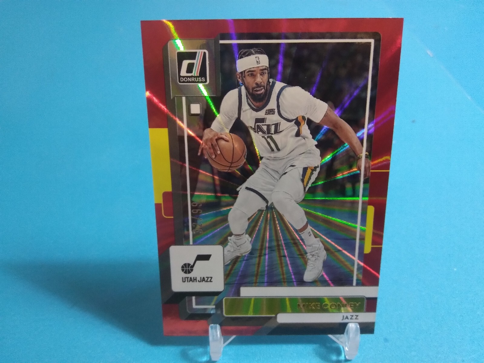 2022-23 Panini Donruss Holo Red Laser /99 Mike Conley #112 Free Shipping 