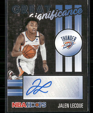 Jalen Lecque 2020-21 Hoops Great Significance Auto