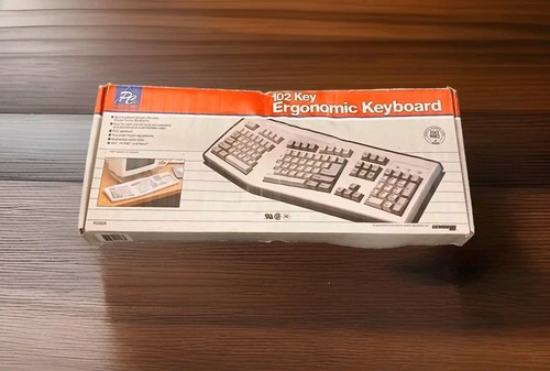 Vintage PC Accessories 102 Key Ergonomic Keyboard - Model # KB-7001