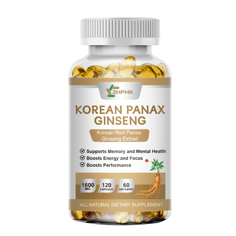 Korean Red Panax Ginseng - 120 Capsules - Extra Strength 1600mg - Foto 7