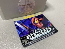 Technocop Sega Genesis Replacement Label