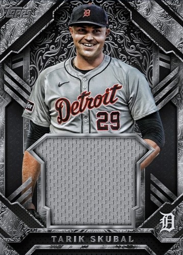 2025 Topps Relic Series TARIK SKUBAL RARE BIG PATCH DETROIT TIGERS DIGITAL CARD