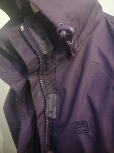 Mountain Essentials Womens Purple Windbreaker Jacket Size 10 Hooded - 第 6/11 張圖片