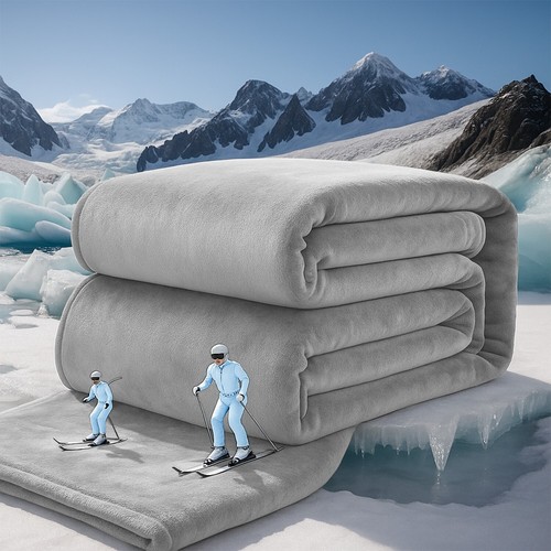 Summer Quilt Fleece Blanket Dual Side Blankets Healthy Sleep for Cool Nights - Picture 24 of 97