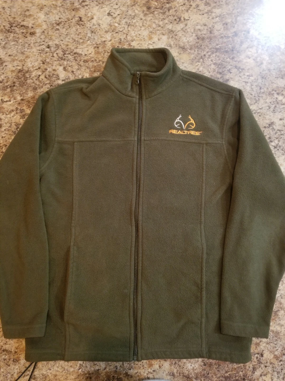 Realtree Mens Full Zip Fleece Jacket Mens Size Medium EUC