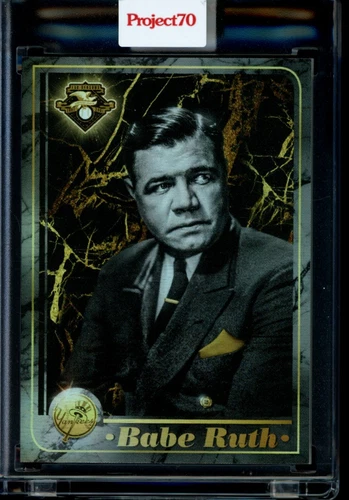 2021 Topps Project 70 Card #551 Babe Ruth 2001 by Mikael B Rainbow Foil /70