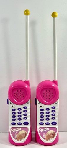 Vintage 1997 Mattel Barbie Walkie-Talkies Pink MODEL #BE100 TESTED WORKING!! EUC - Picture 2 of 14