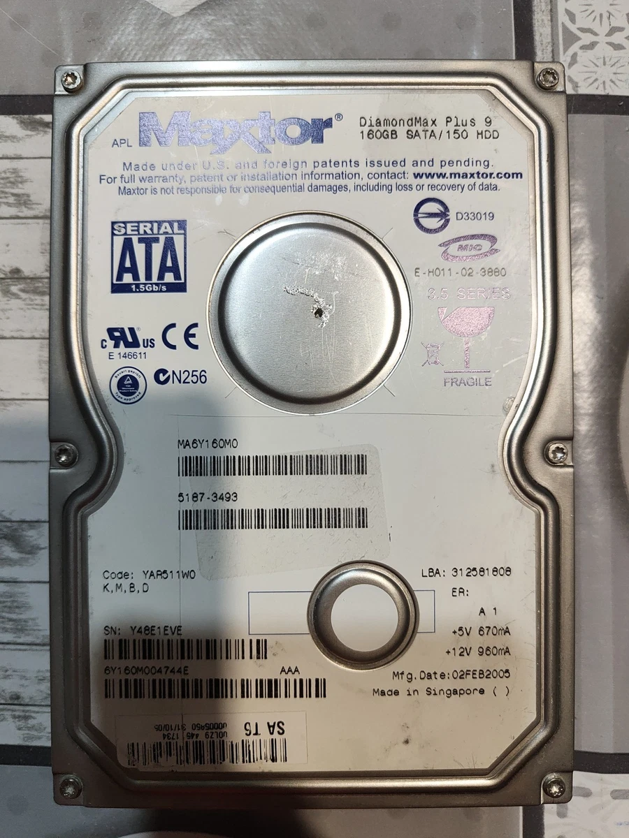 Disque Dur Interne Maxtor DiamondMax Plus 9 - 80Go, ATA-133, 7200 RPM