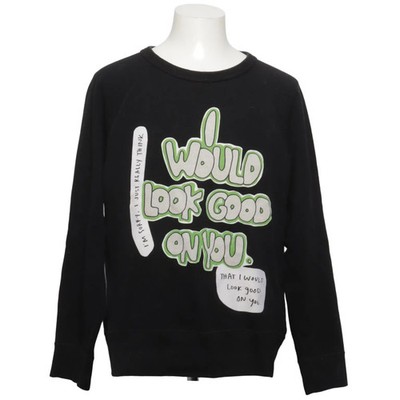 Acne Studios, Sweatshirt, Größe: L, model: college print pss14, Schwarz #sGd