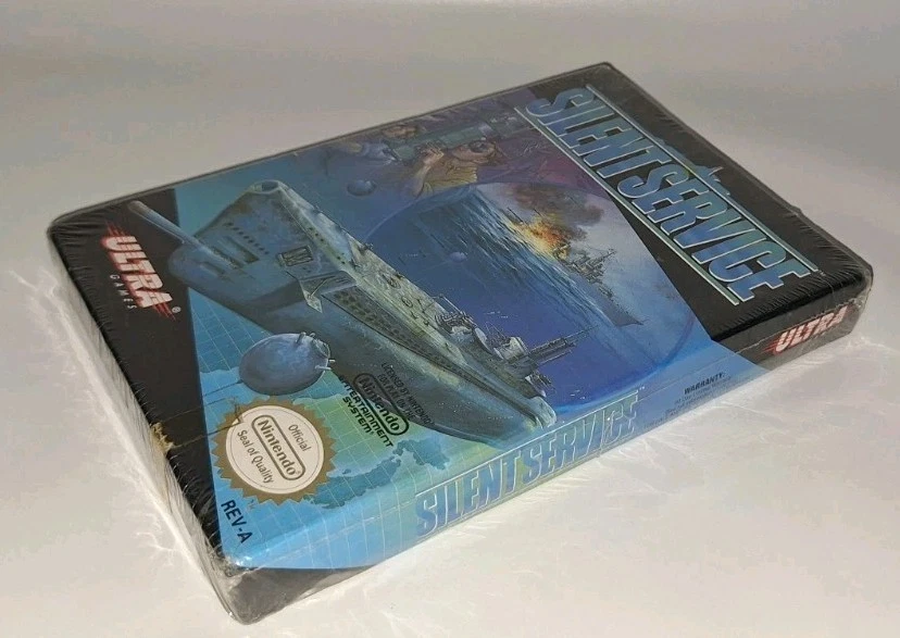 Silent Service Nintendo NES 1989 Ultra Software Corporation NEW W/BOX WEAR NIB  - Image 3 of 4