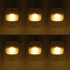 6 Pack LED Night Light Plug into Wall, Warm White 2700K Dusk to Dawn Sensor A...