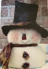 PATTERN - SNOWMAN Stump DOLL & Hat - Raggedy Pants Designs 2004