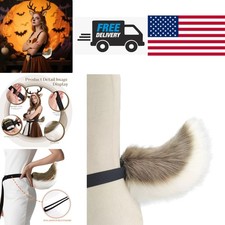Versatile Animal Costume Tail with Adjustable Fit for Adults Halloween Events