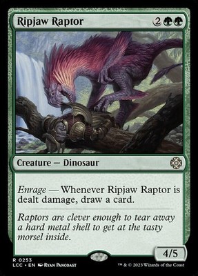 1 x Ripjaw Raptor - Commander: The Lost Caverns of Ixalan - NM-Mint - MTG